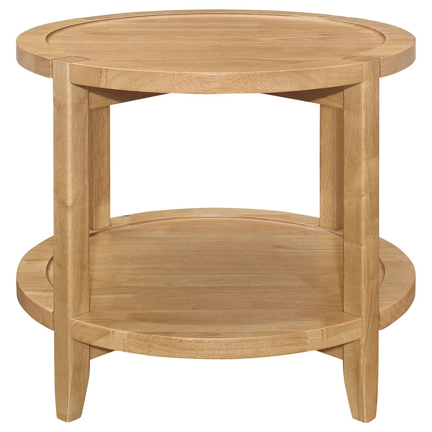 Isbell - Round Table With Storage Shelf by HouseOfZazla