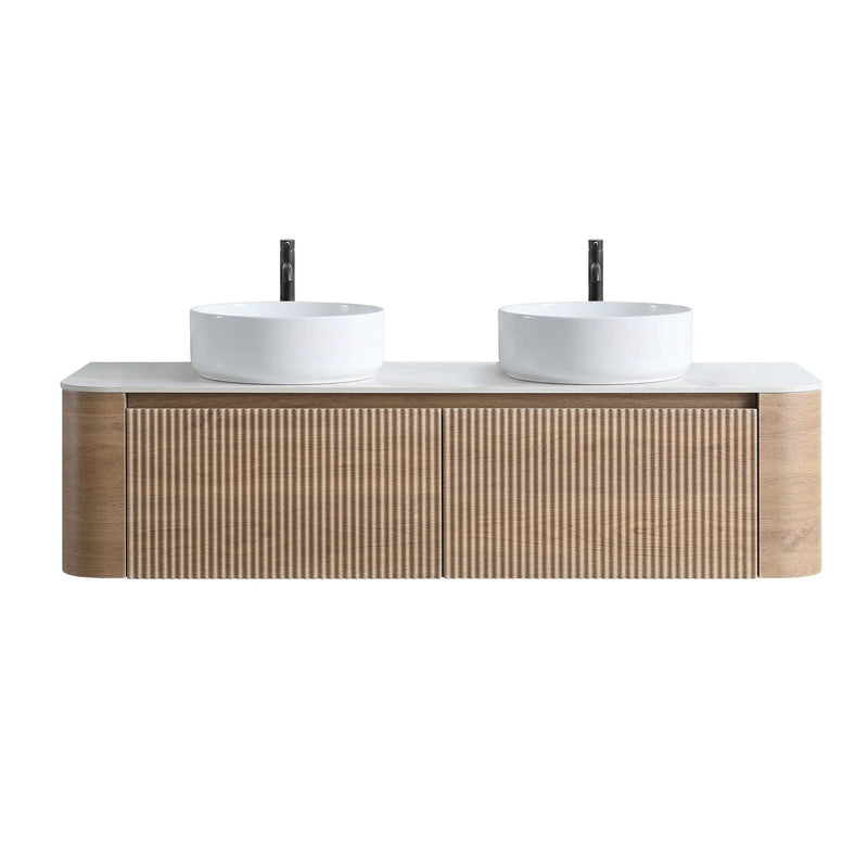 Erba 60 Inch Bathroom Vanity with Sink in Honey by HouseOfZazla