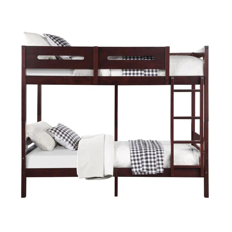 Nissa - Twin Over Twin Bunk Bed - Espresso by Unique Piece Furniture