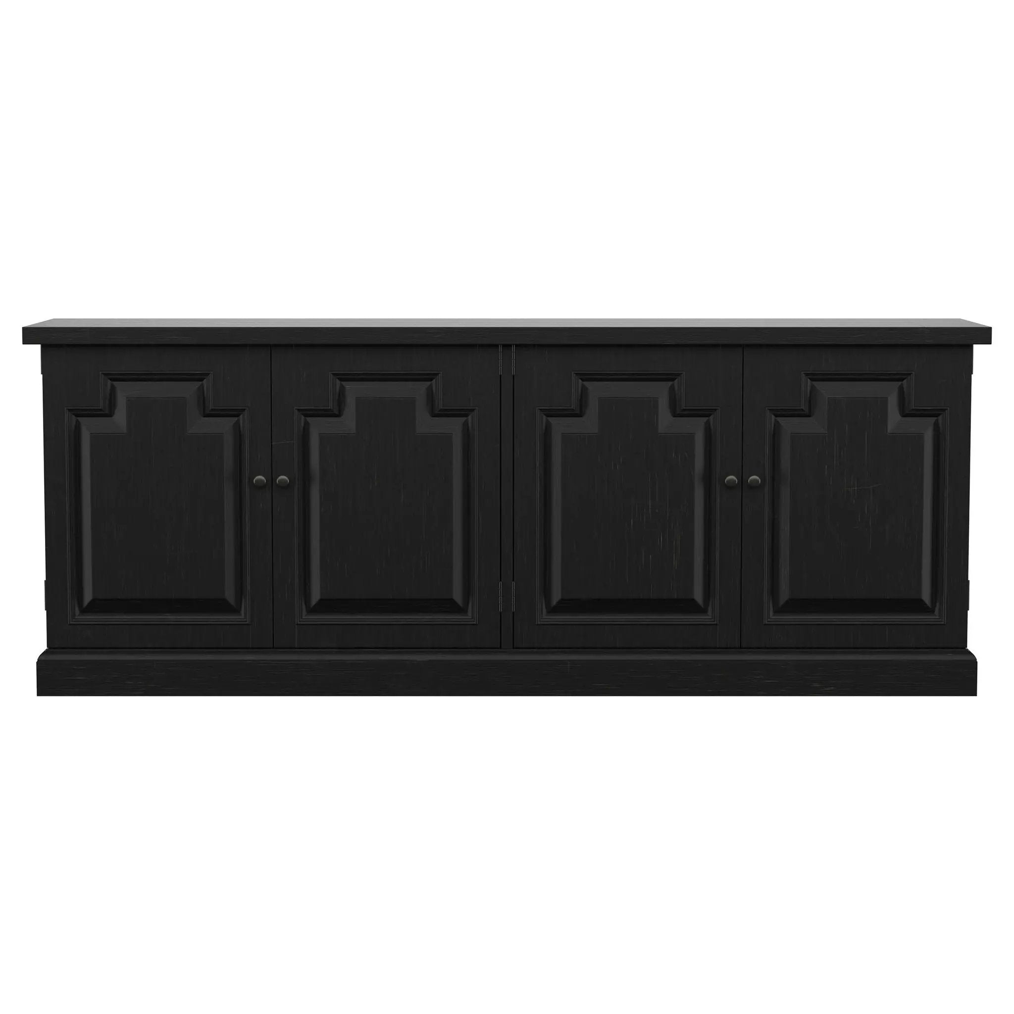 Florence 4-door Dining Sideboard Buffet Distressed Black by Unique Piece Furniture