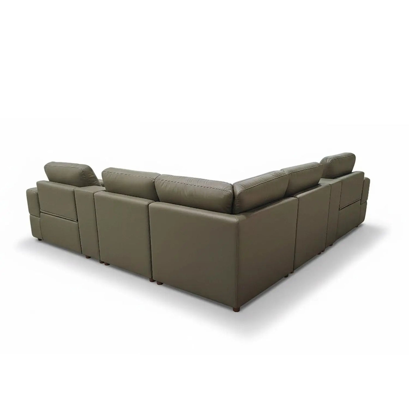 Upholstered Large Arms Sectional With Recliner Seats by Unique Piece Furniture