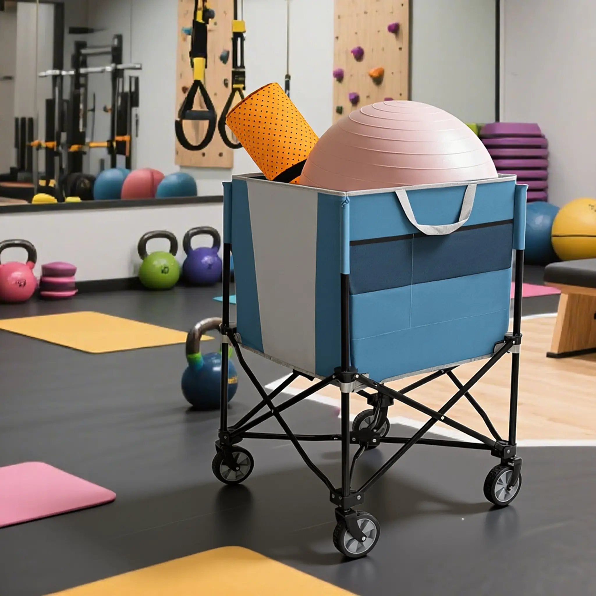 Rolling Ball Storage Cart with Wheels by HouseOfZazla