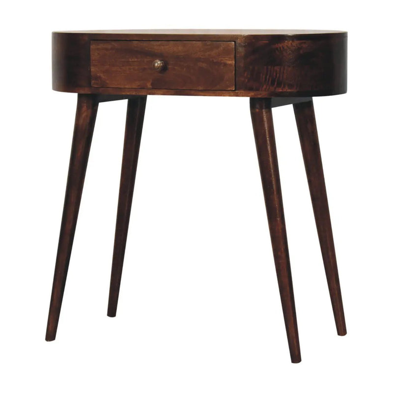 Rounded Wood Table by HouseOfZazla