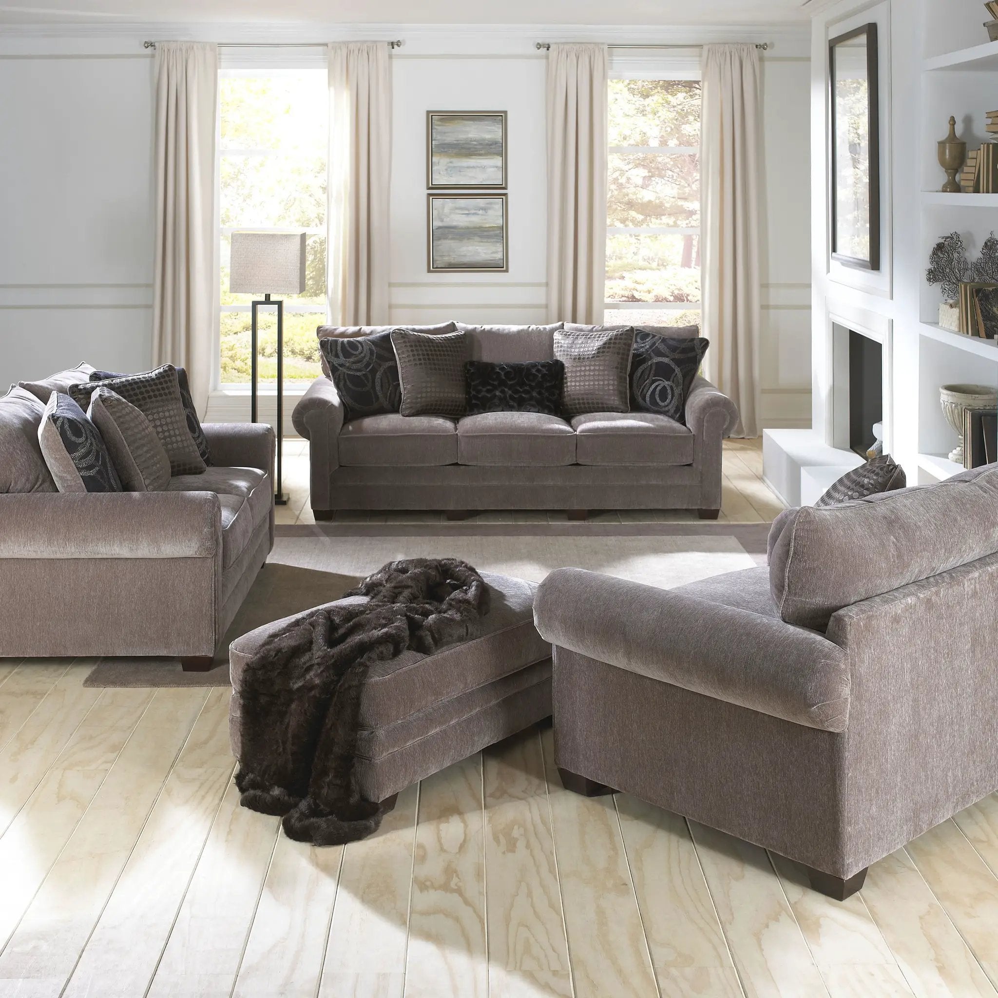 Austin - Ottoman - Dark Brown by Unique Piece Furniture