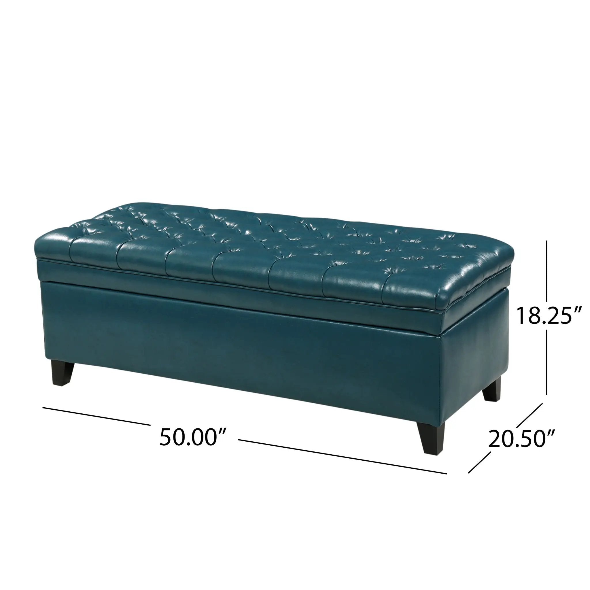 Juliana Storage Ottoman With Birch Legs by HouseOfZazla