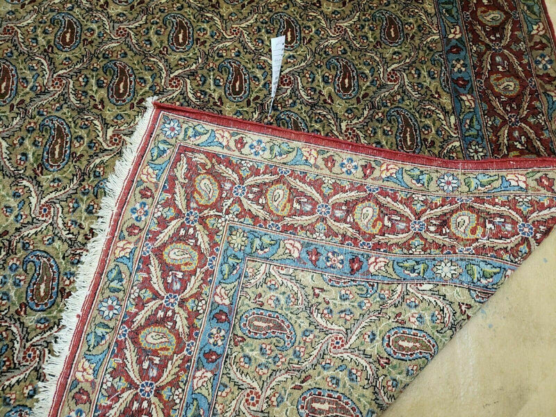 4' X 7' Handmade Turkish Wool Rug Paisley Hand Knotted Flowers One Of A Kind by Jewel Rugs