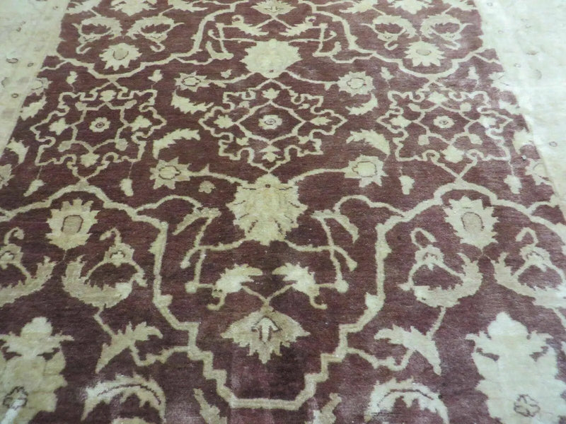 7' X 10' Vintage Fine Handmade Pakistan Peshawar Chobi Floral Wool Rug Vegy Dye by Jewel Rugs