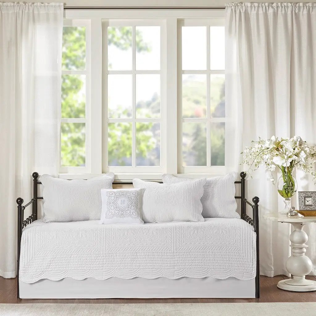6 Piece Reversible Scalloped Edge Daybed Cover Set by HouseOfZazla