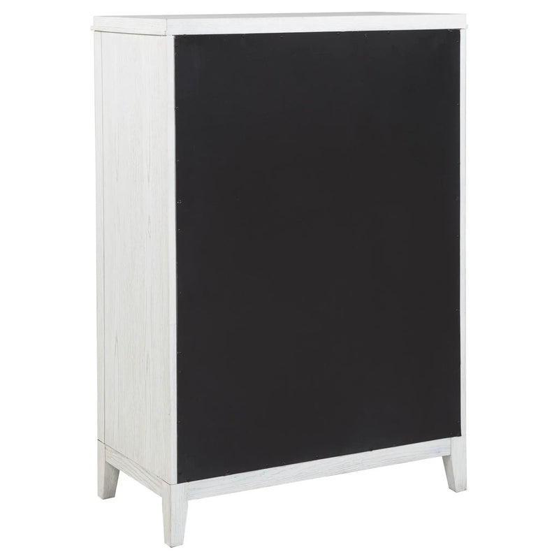 Marielle 5-drawer Bedroom Chest Distressed White by Unique Piece Furniture