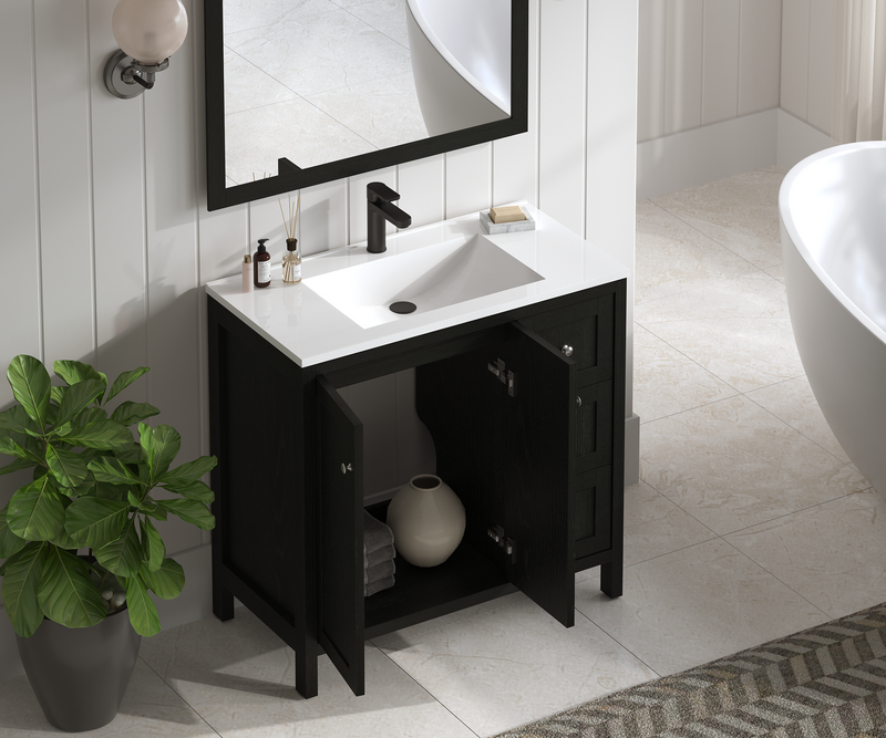 35.5" Modern Bathroom Vanity with Basin by HouseOfZazla