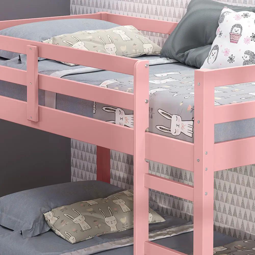 Gaston II - Twin Loft Bed - Pink by Unique Piece Furniture