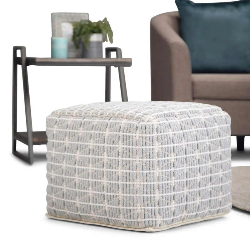 Noreen - Upholstered Square Pouf by HouseOfZazla