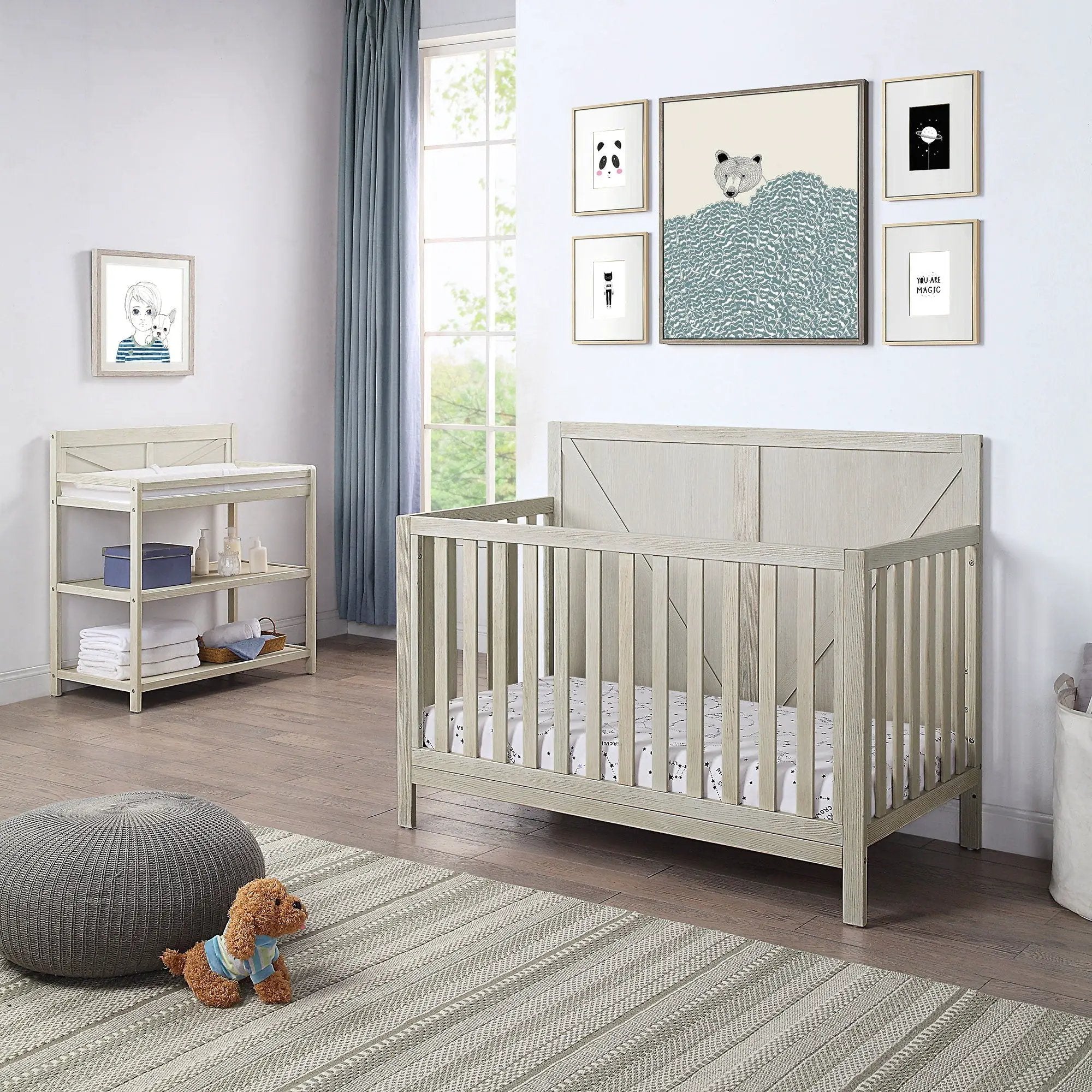 Barnside - 4-in-1 Convertible Crib by HouseOfZazla
