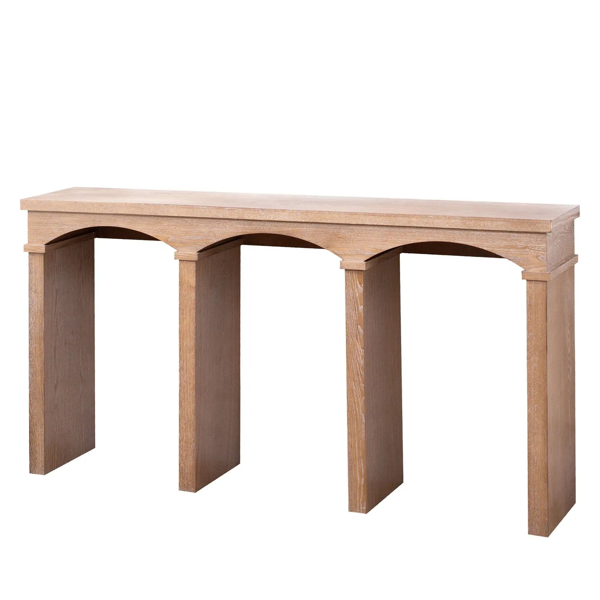 Archway Console Table - Antique Natural / Light Natural / Natural by Unique Piece Furniture