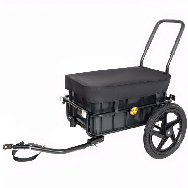 2-in-1 Bike Cargo Trailer with Removable Box