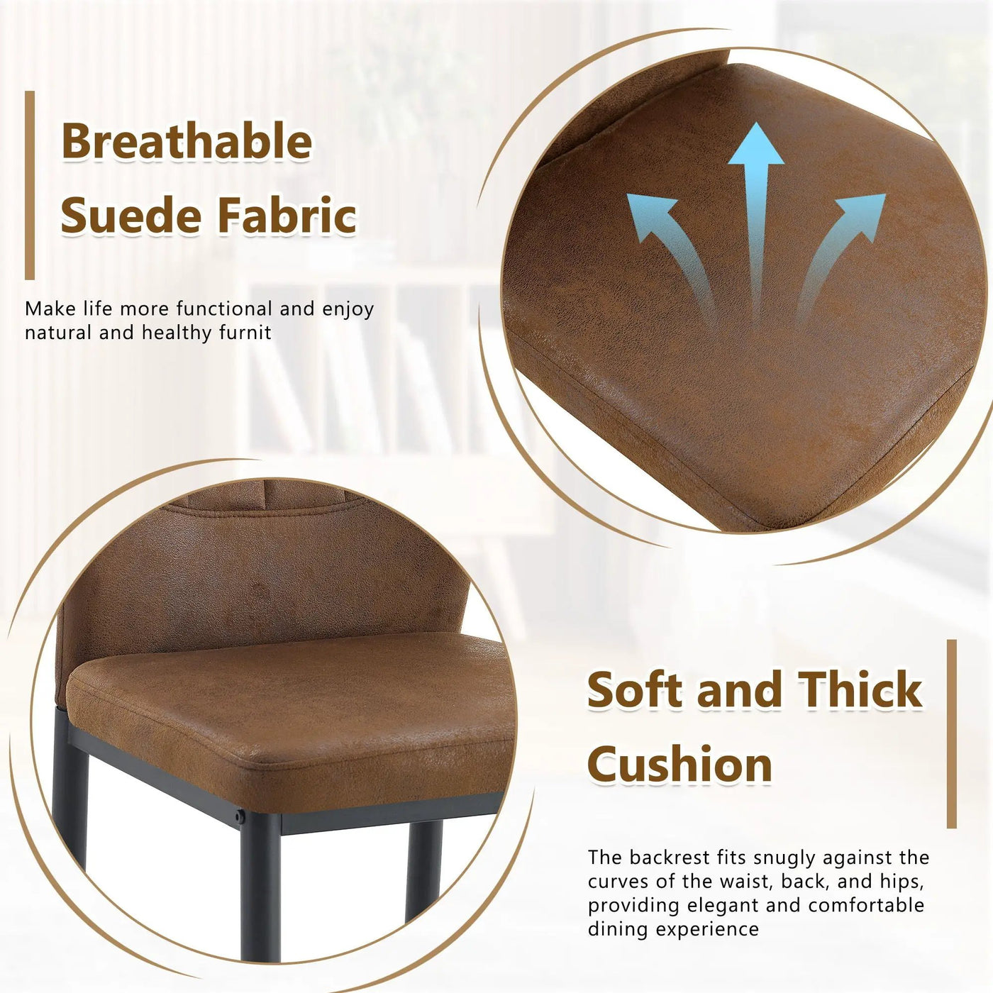 Dining Chairs With Shell Pattern, Comfort And Style by Unique Piece Furniture