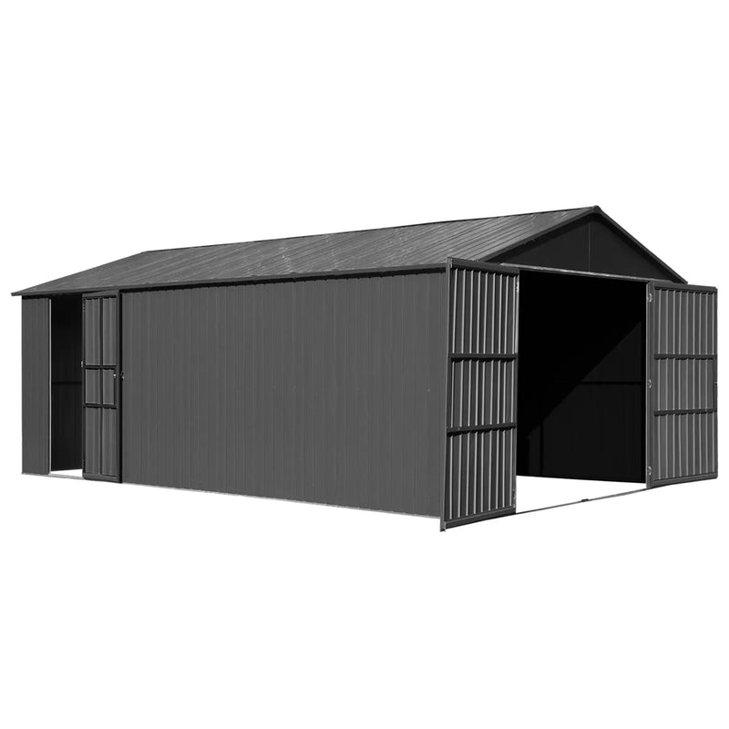 12x15FT Outdoor Metal Garage Shed by HouseOfZazla