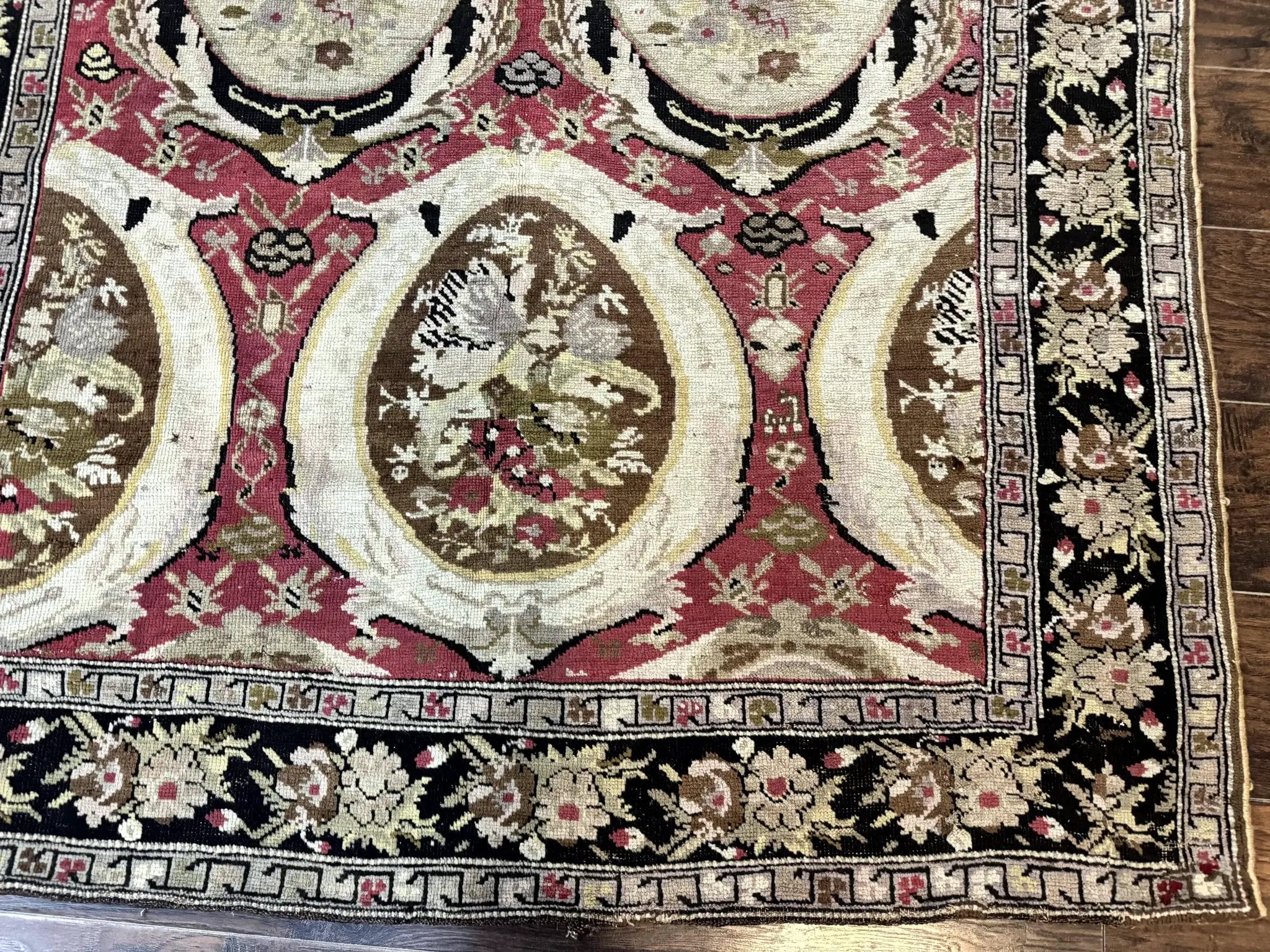 Antique Caucasian Karabakh Rug 5x10 by Jewel Rugs
