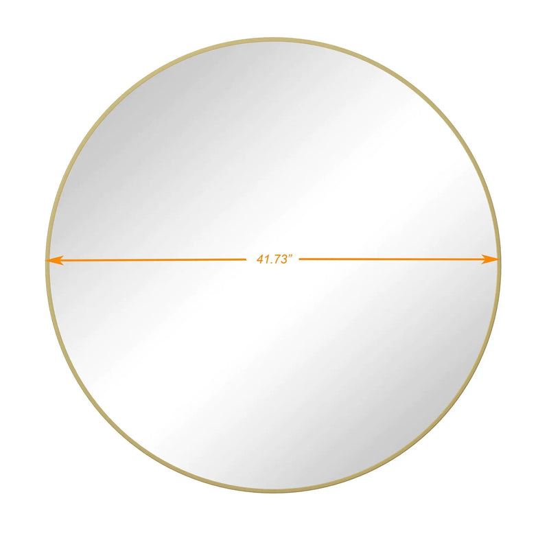 Wall Circular Mirror Metal Framed Mirror Round Vanity Mirror Dressing Mirror, For Bathroom, Living Room, Bedroom Wall Decor by HouseOfZazla