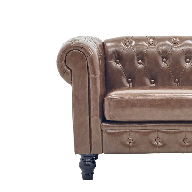 2 Piece Chesterfield Sofa Set by HouseOfZazla