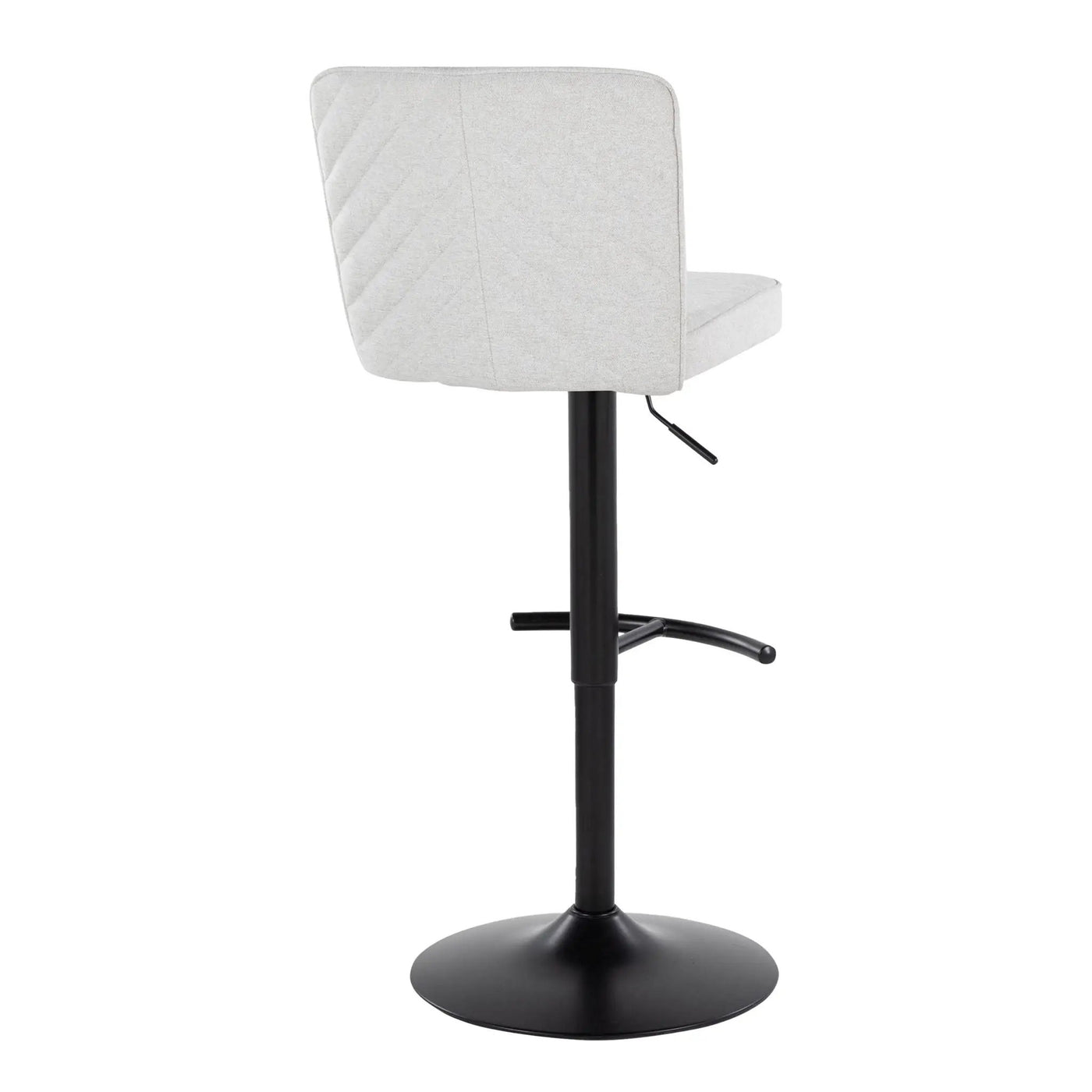 Henry - Contemporary Adjustable Barstool & Swivel With Rounded T Footrest (Set of 2) by HouseOfZazla