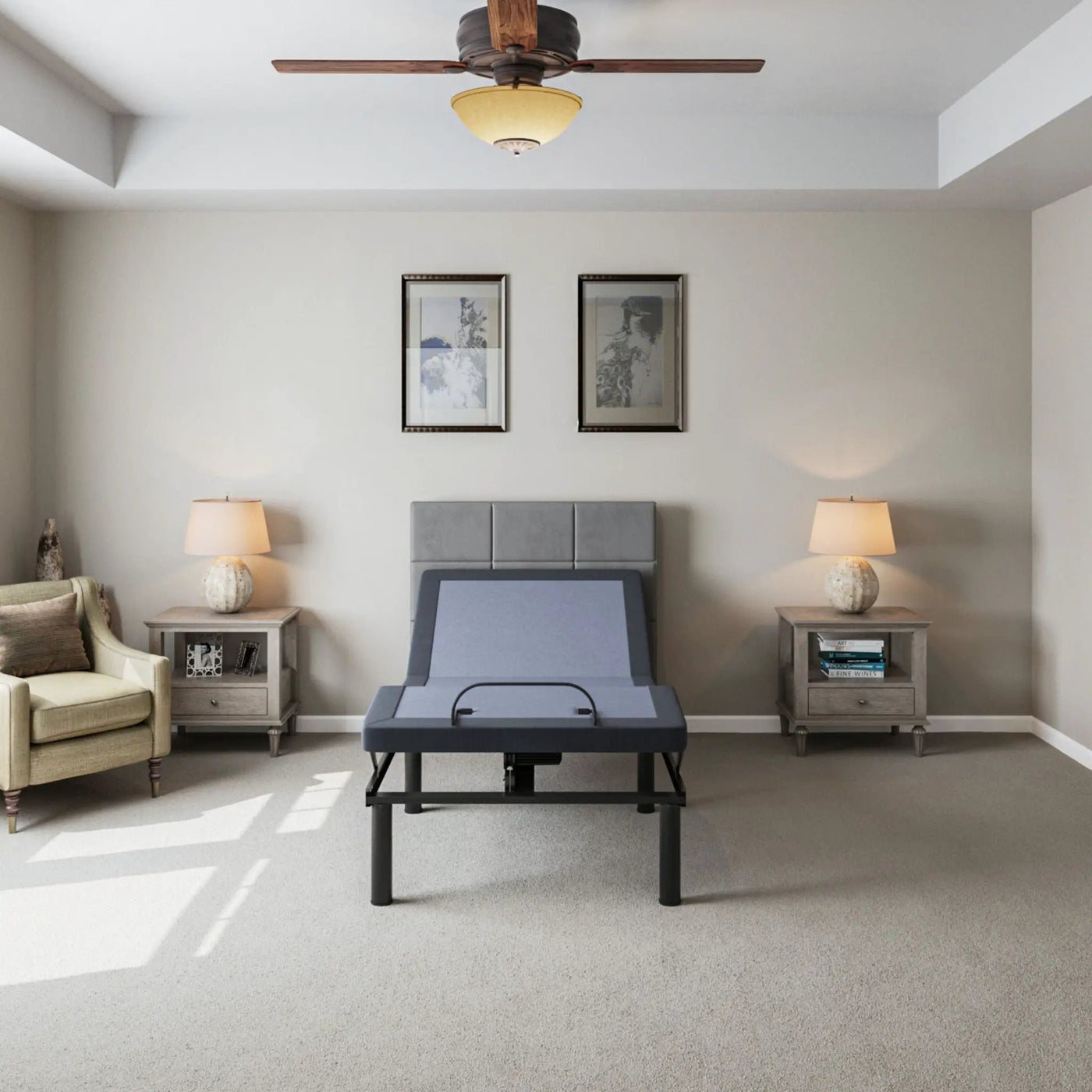 Bt2000 - Adjustable Bed Base With Full-Range Positions Adjustment by HouseOfZazla