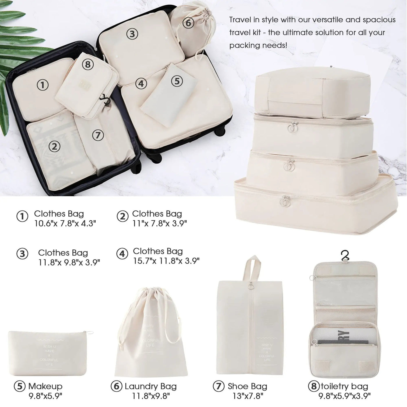 Hardshell Luggage Sets 4 Pieces + Bag Spinner Suitcase With Tsa Lock Lightweight - 16" / 20" / 24" / 28" Luggages by HouseOfZazla