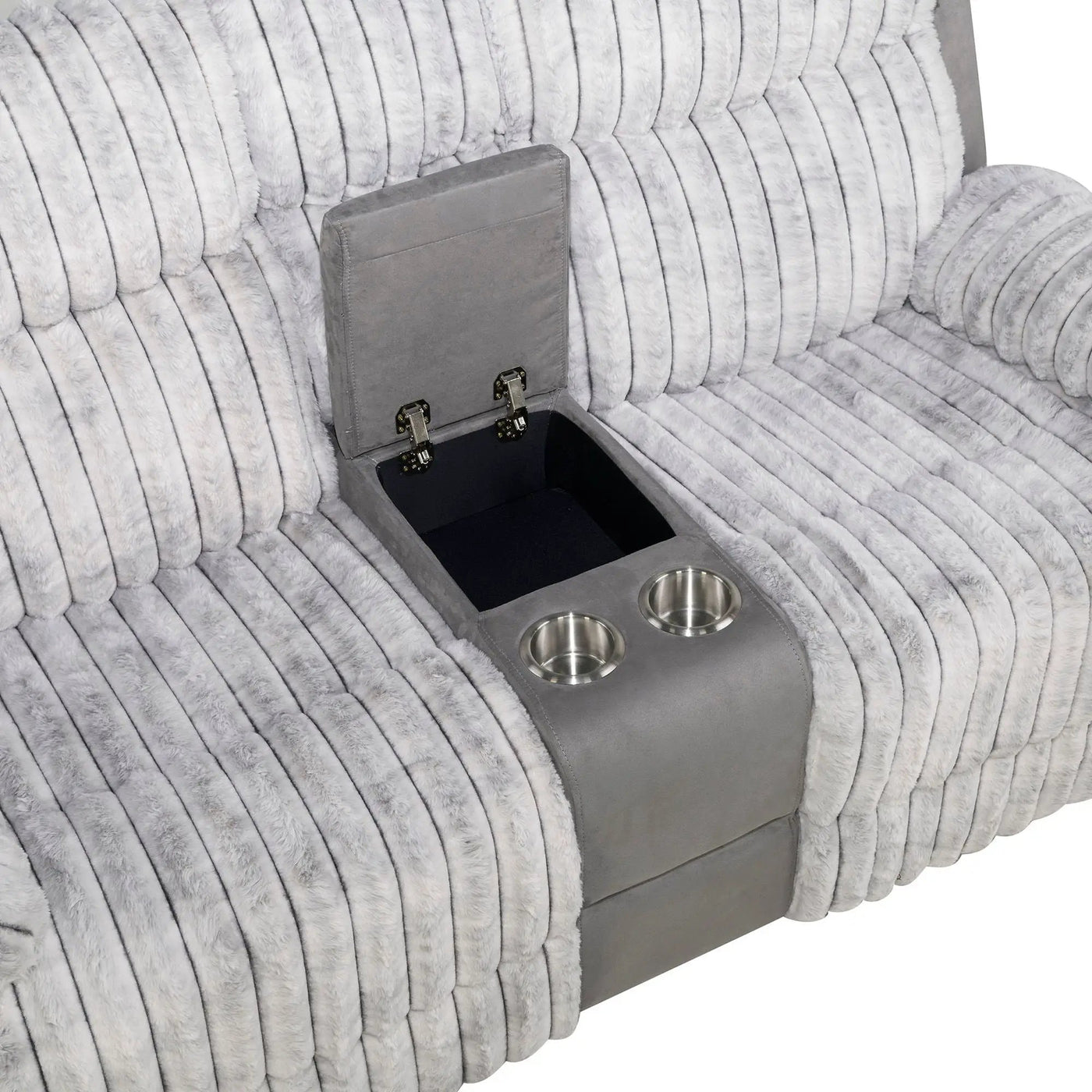 Bruni - Console Reclining Loveseat With Manual Recline by HouseOfZazla