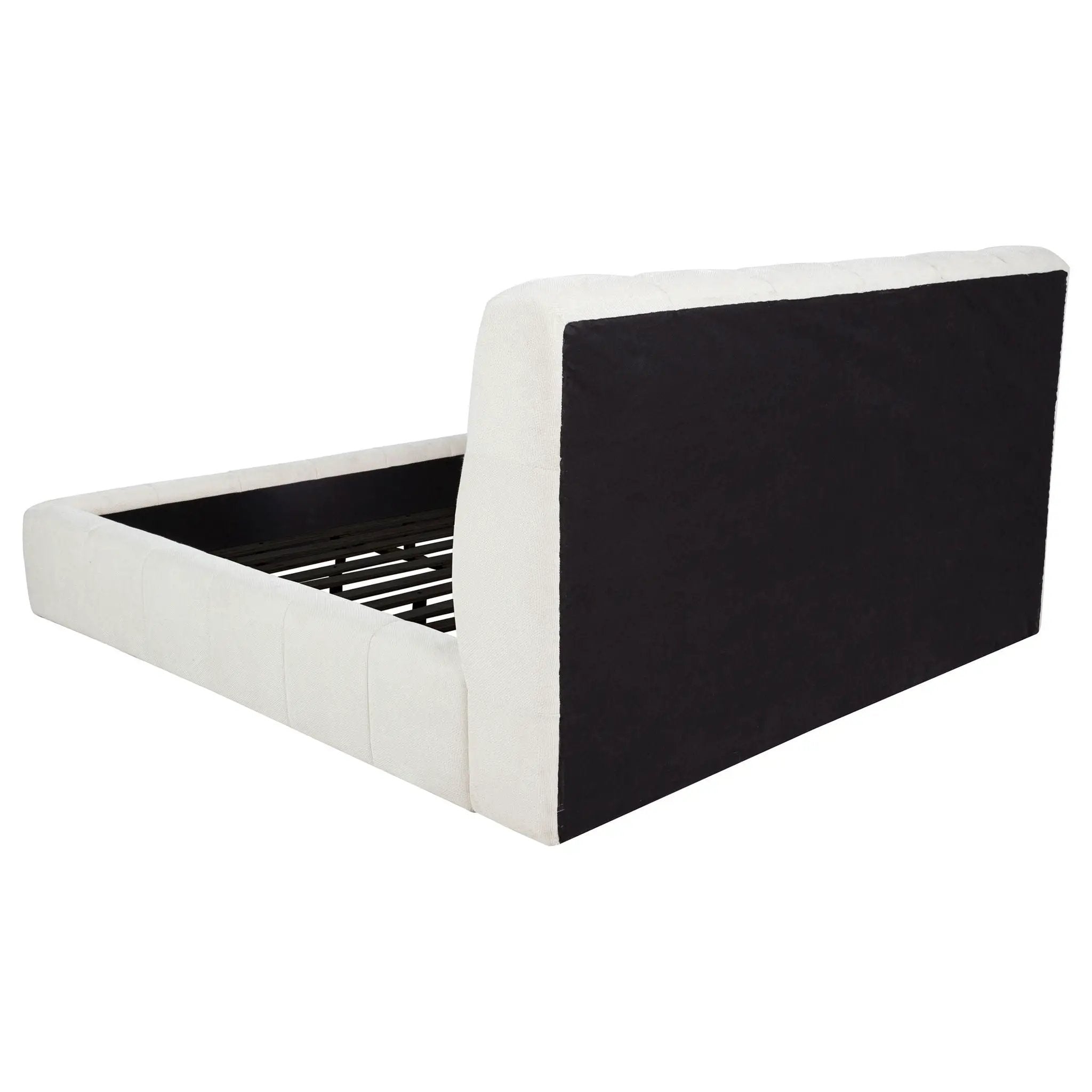 Nollet 48-inch Upholstered Eastern King Platform Bed Cream by Unique Piece Furniture