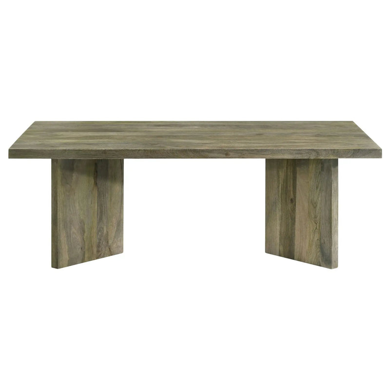 Andando Rectangular Solid Wood Coffee Table Mango Brown by Unique Piece Furniture