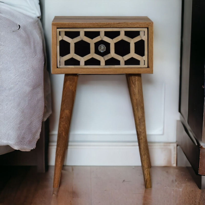 Inlay Bone Inlay Drawer Nightstand by HouseOfZazla