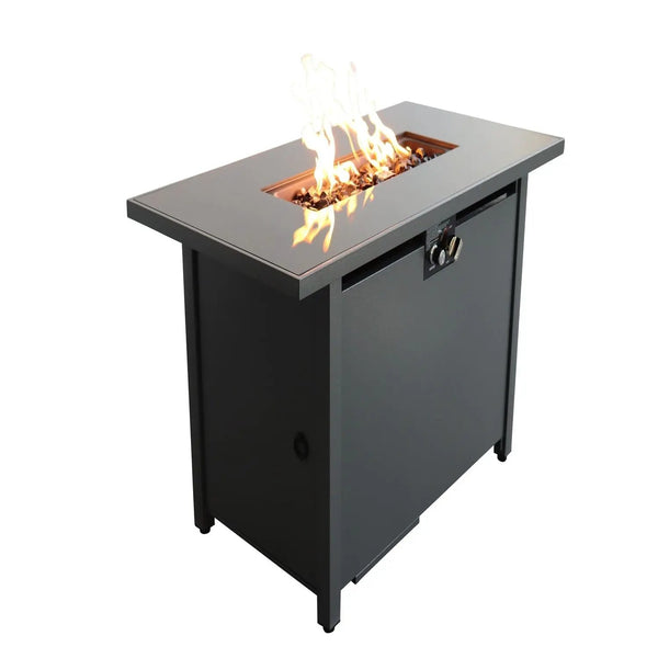 Outdoor Fire Pit Table With Lid & High-Quality Materials - Black, photo 2 of 6