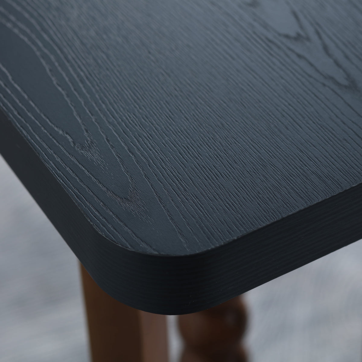 Wood Console Table with Lacquered Finish and Spherical Legs - Natural, photo 9 of 10