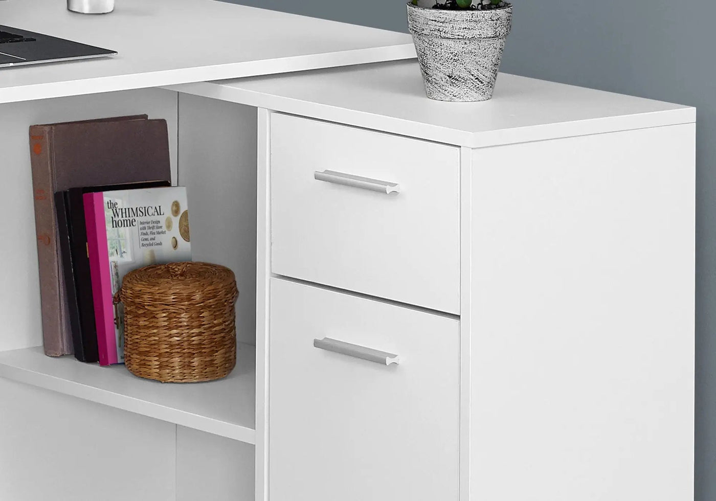 Computer Desk, Home Office, Corner, Storage Drawers, L Shape, Contemporary & Modern by HouseOfZazla