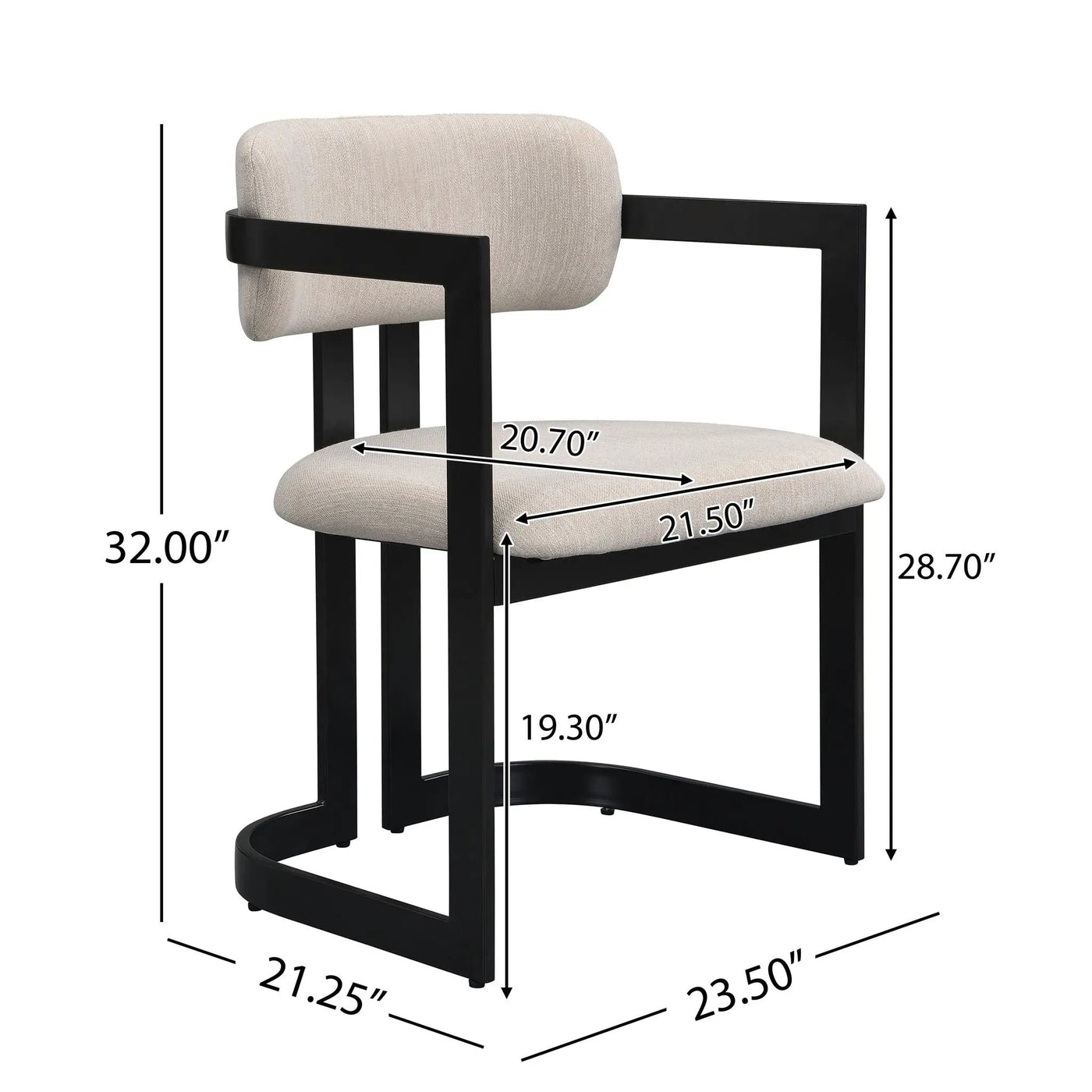 Upholstered Dining Armchairs (Set of 2) by HouseOfZazla