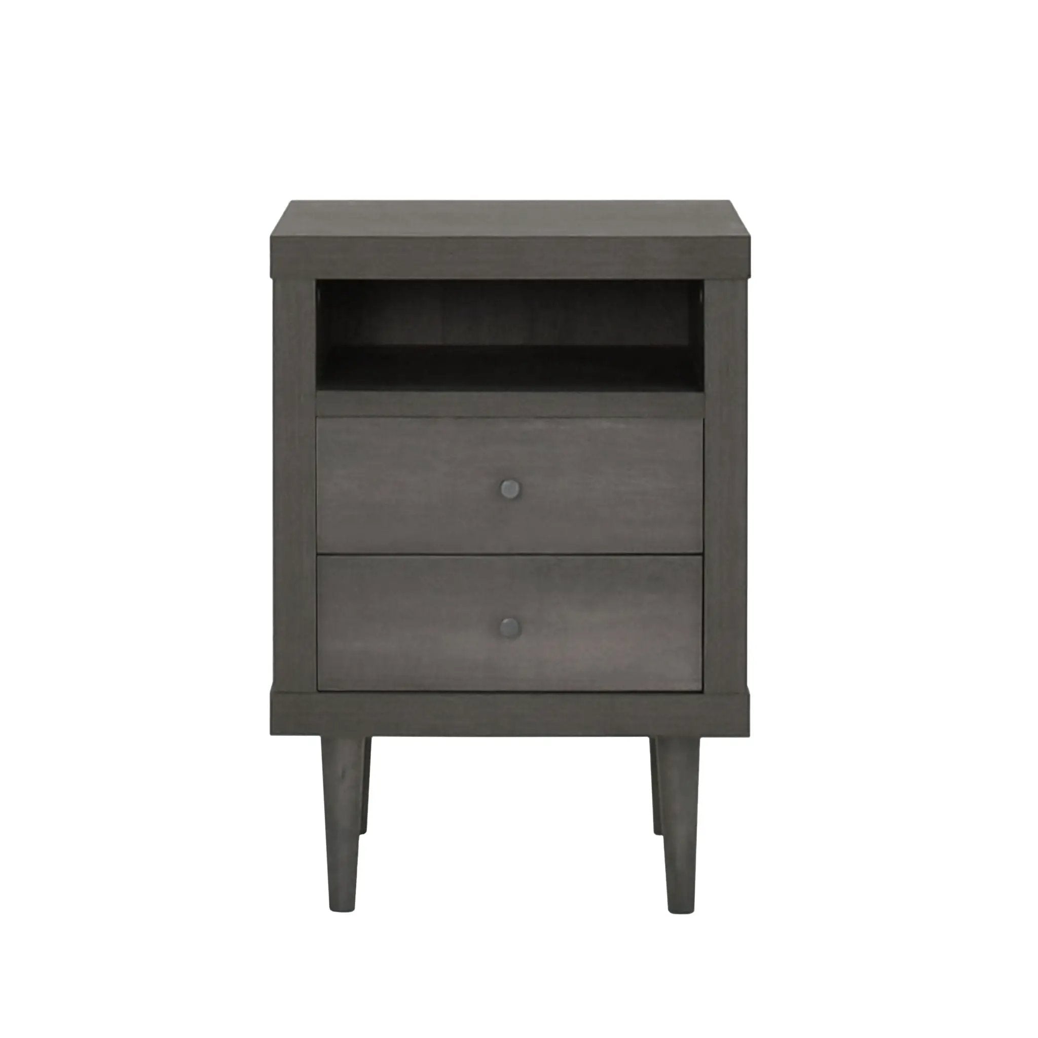 Nystrom Mid Century Modern 2 Drawer Nightstand by HouseOfZazla