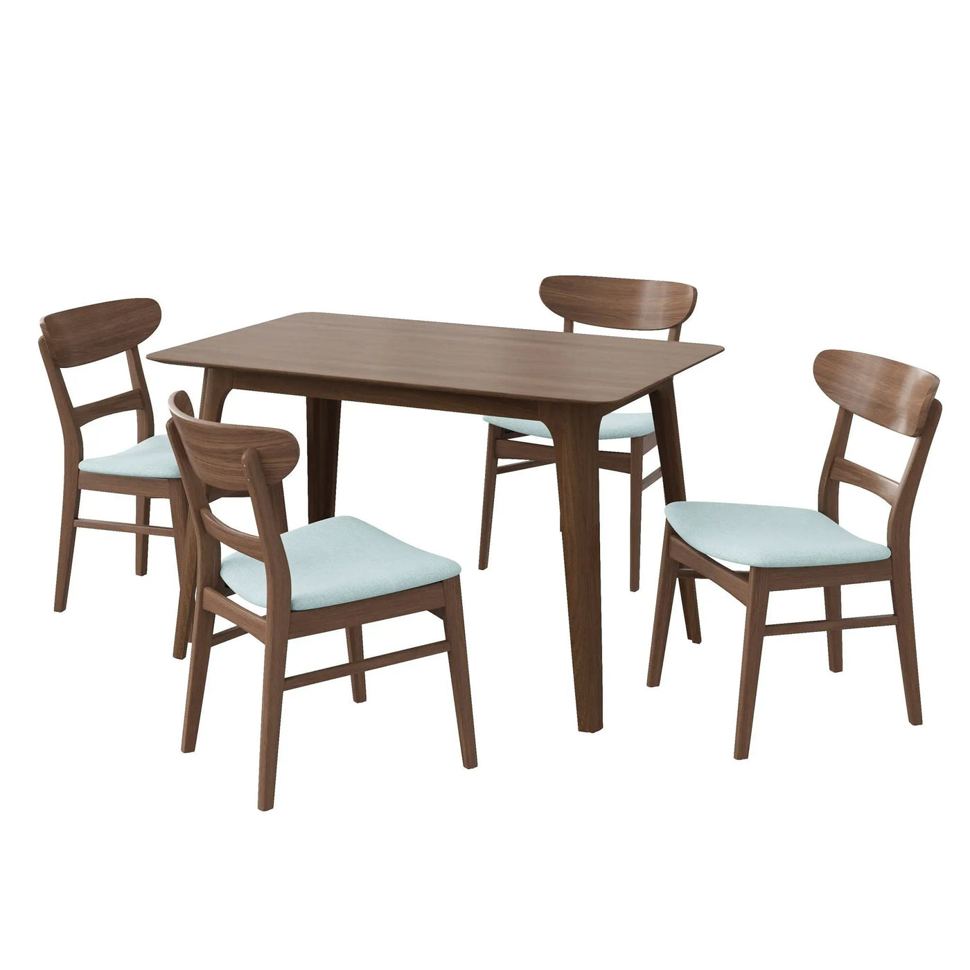 5 Piece Dining Set With Table And 4 Upholstered Chairs by HouseOfZazla