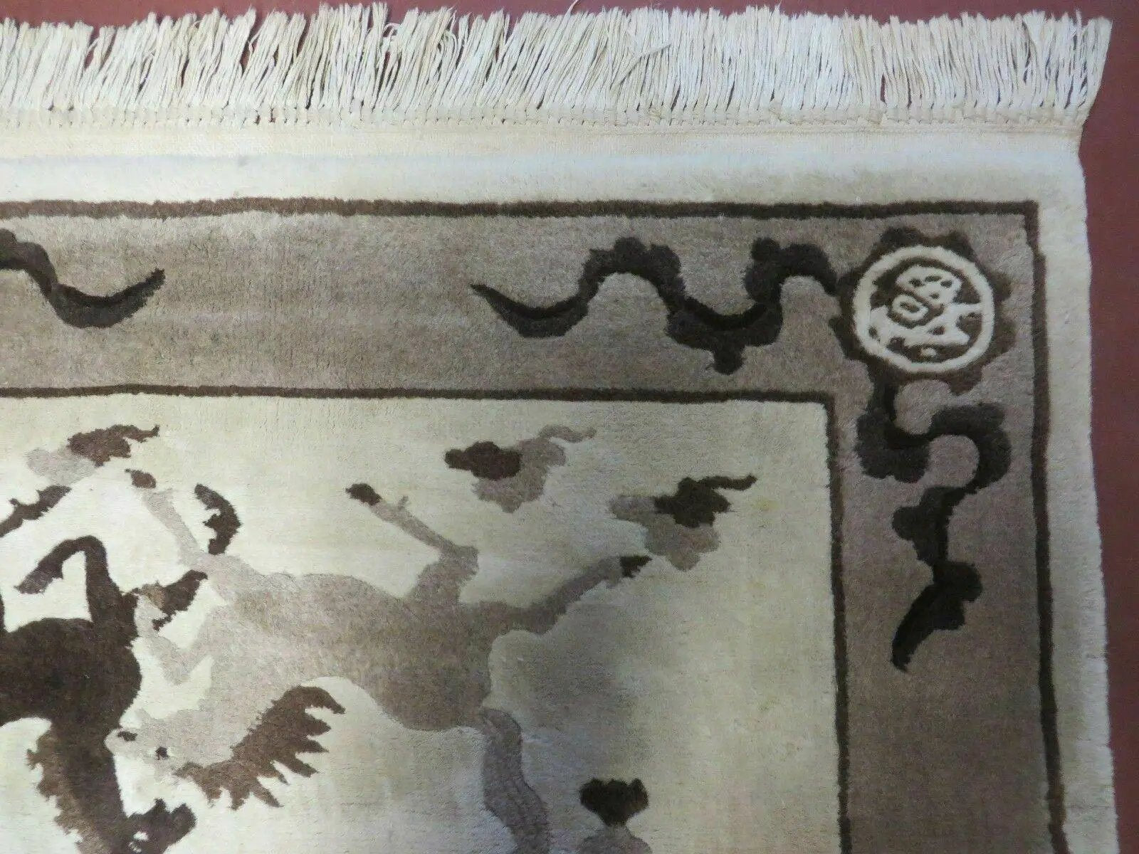 4' X 6' Modern Tibetan Nepal Art Deco Chinese Hand Knotted Wool Rug Horses Nice by Jewel Rugs