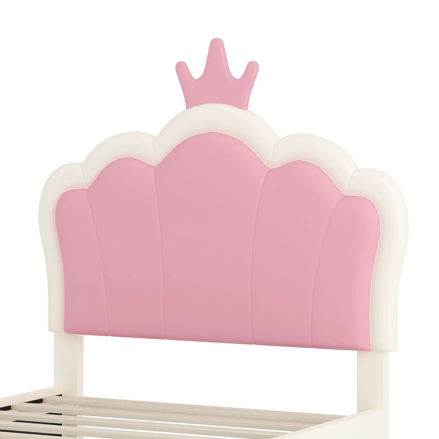 Upholstered Princess Platform Bed With Crown Headboard by HouseOfZazla