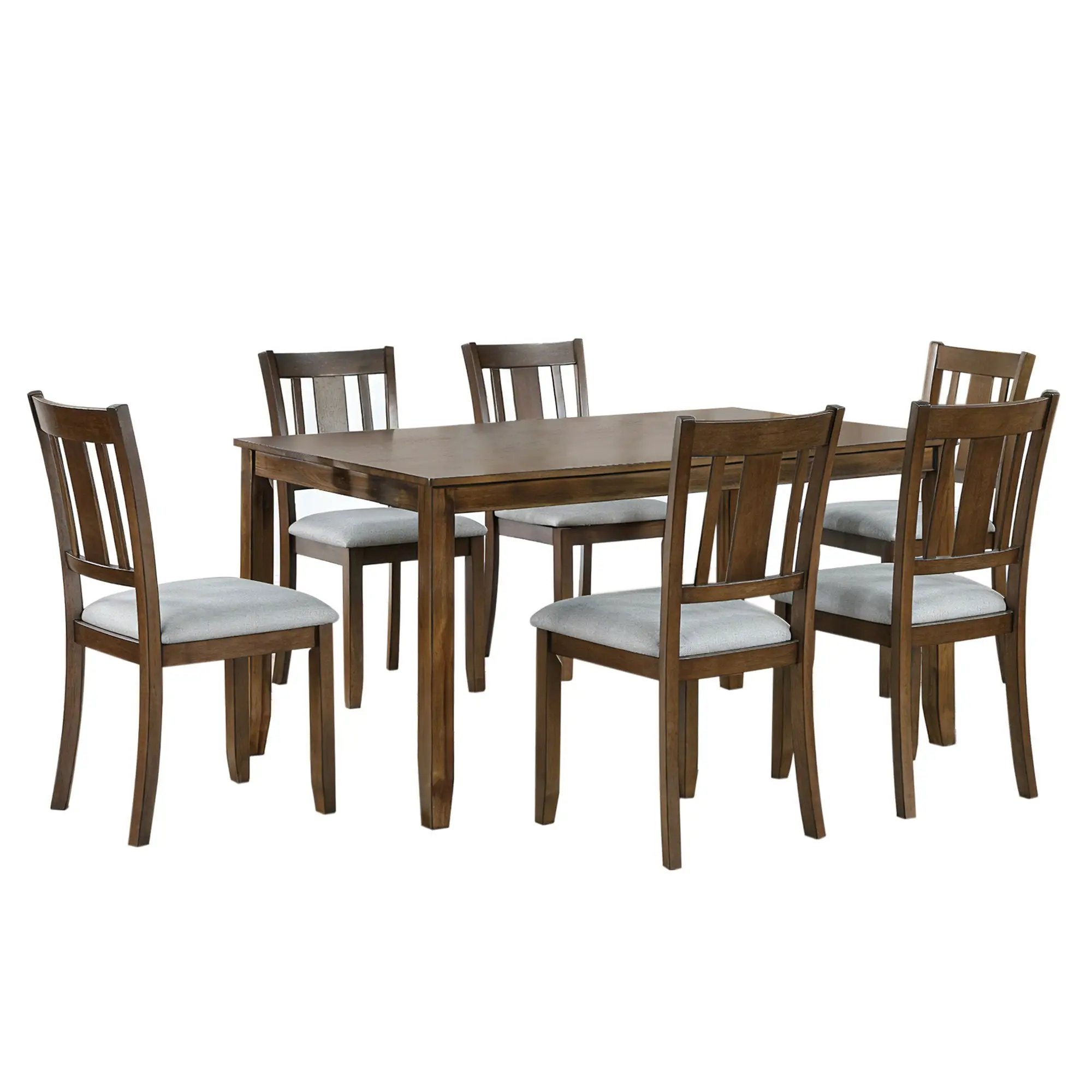 Kitchen Dining Set, Rectangular Dining Table With Upholstered Chairs by Unique Piece Furniture
