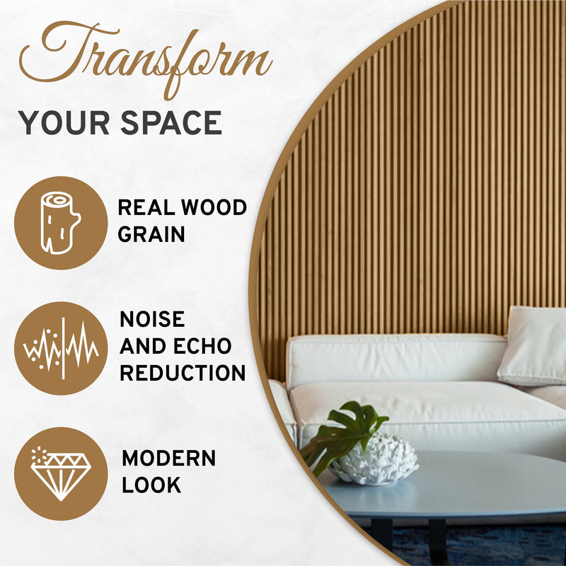 2-Pack Acoustic Wall Panels – Oiled Oak by Dogberrycollections