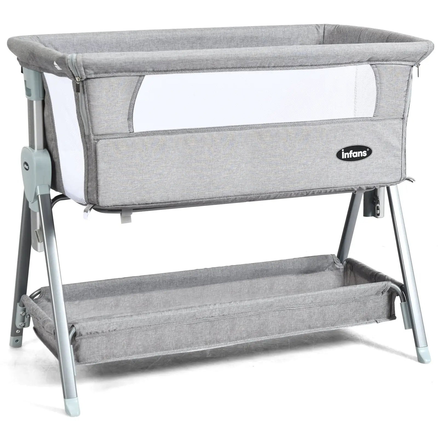 Adjustable Baby Bedside Crib with Large Storage by DirectDeals
