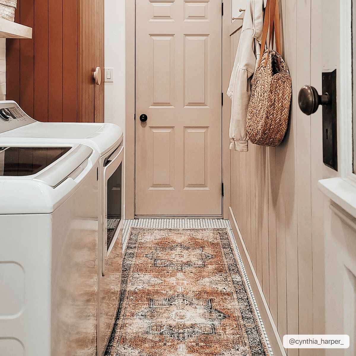 Rosman Distressed Washable Area Rug by Boutique Rugs