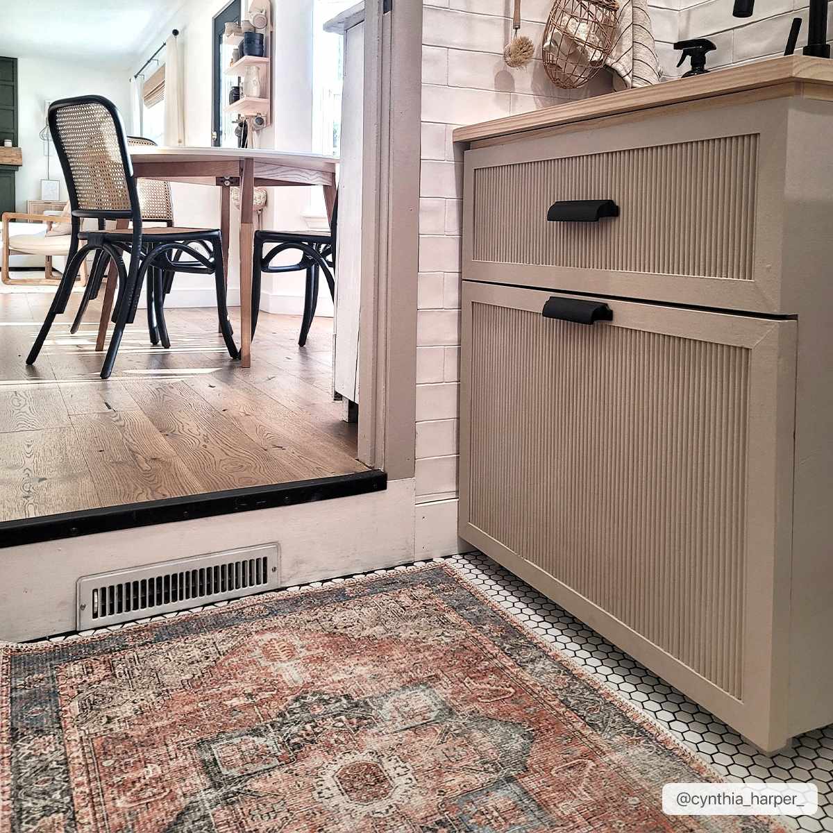 Rosman Distressed Washable Area Rug by Boutique Rugs