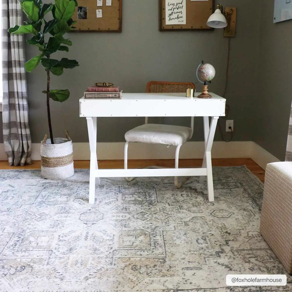 Hera Olive Boutique Washable Rug by Boutique Rugs