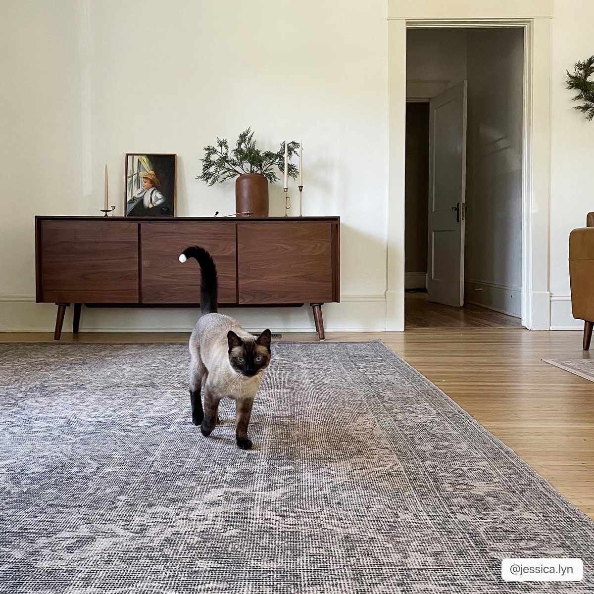 Dusty Sage Greenpoint Medallion Washable Area Rug by Hauteloom