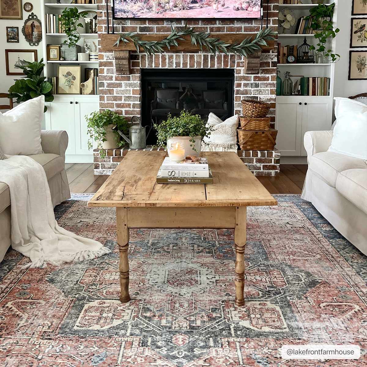 Rosman Distressed Washable Area Rug by Boutique Rugs