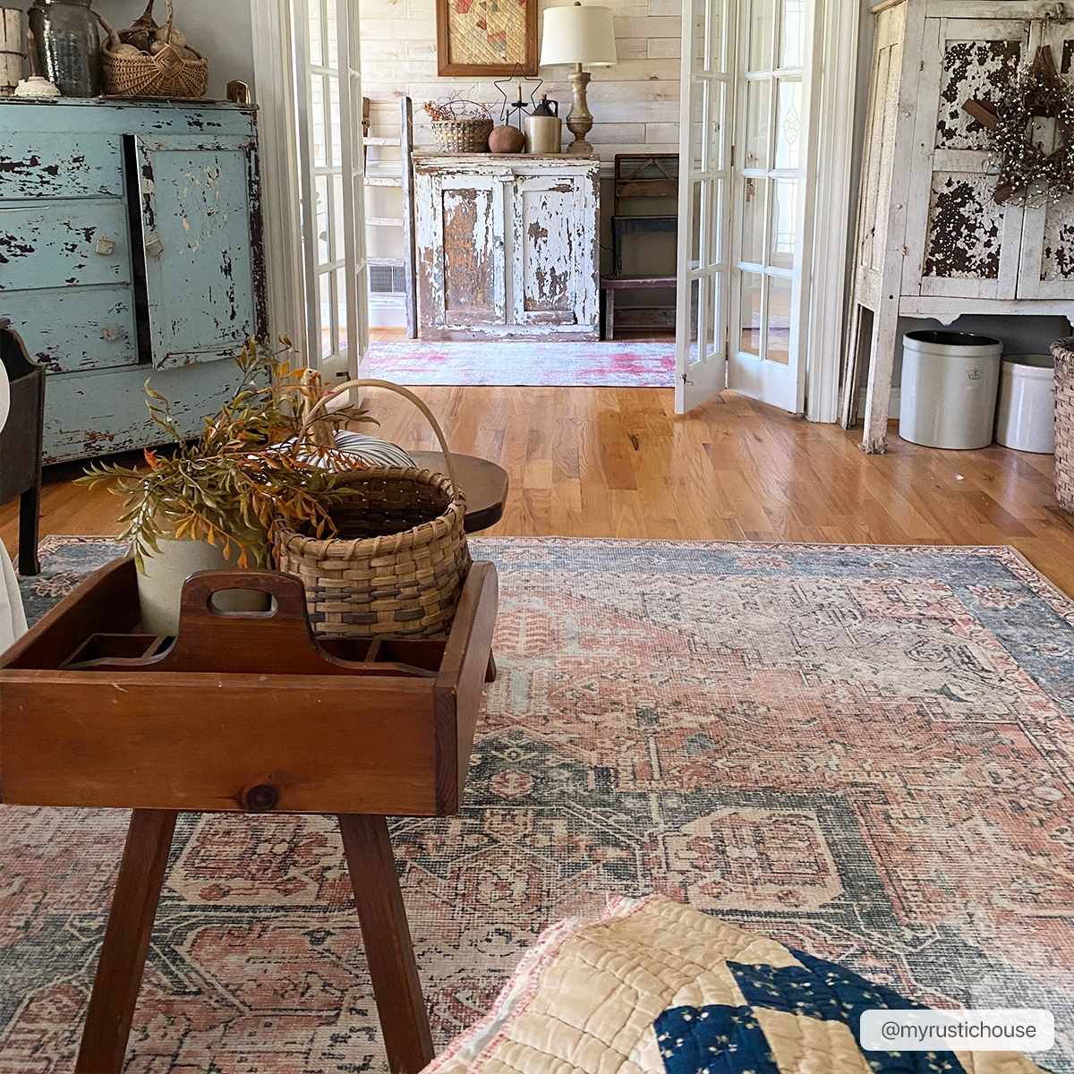 Rosman Distressed Washable Area Rug by Boutique Rugs