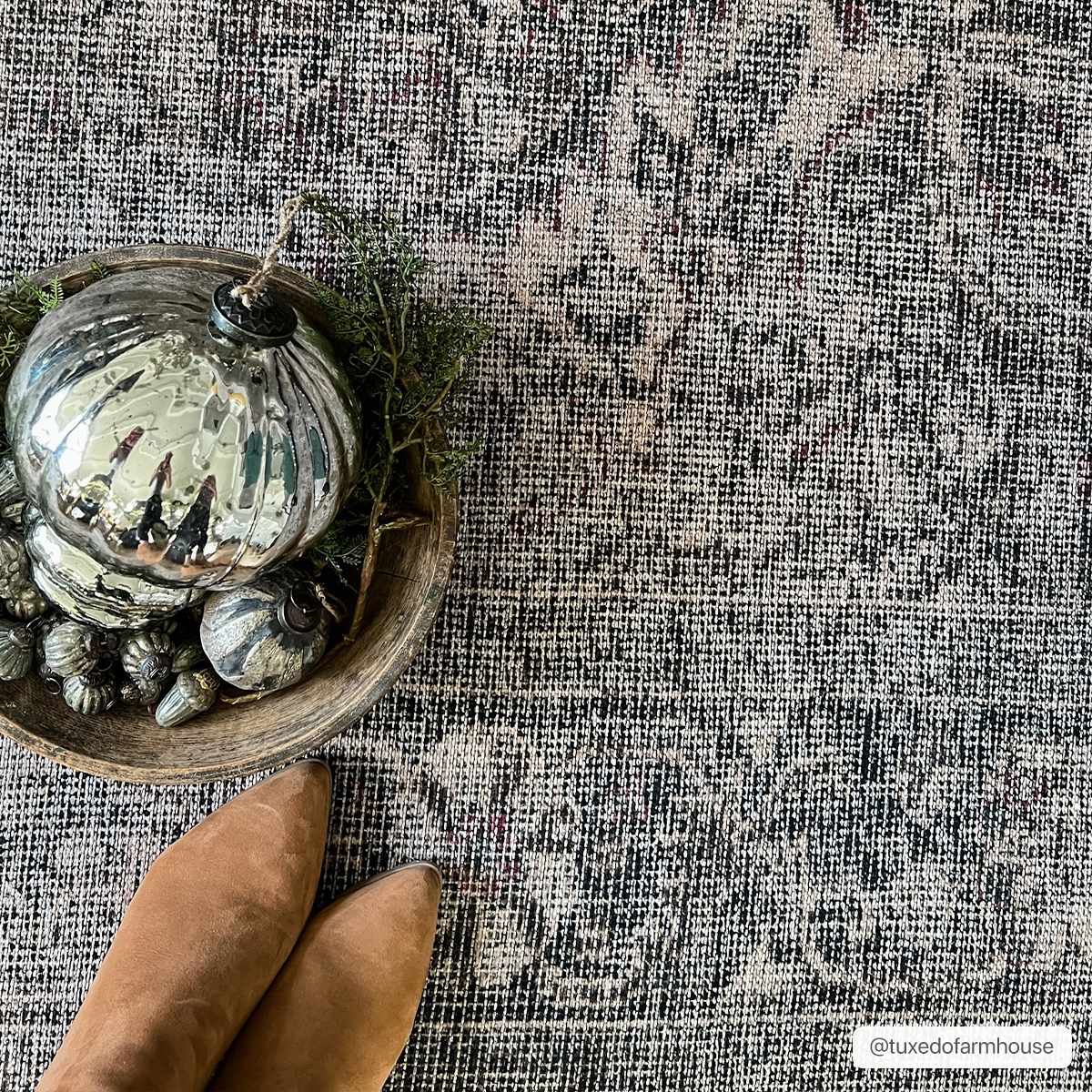 Greenpoint Dusty Blue Washable Rug by Boutique Rugs