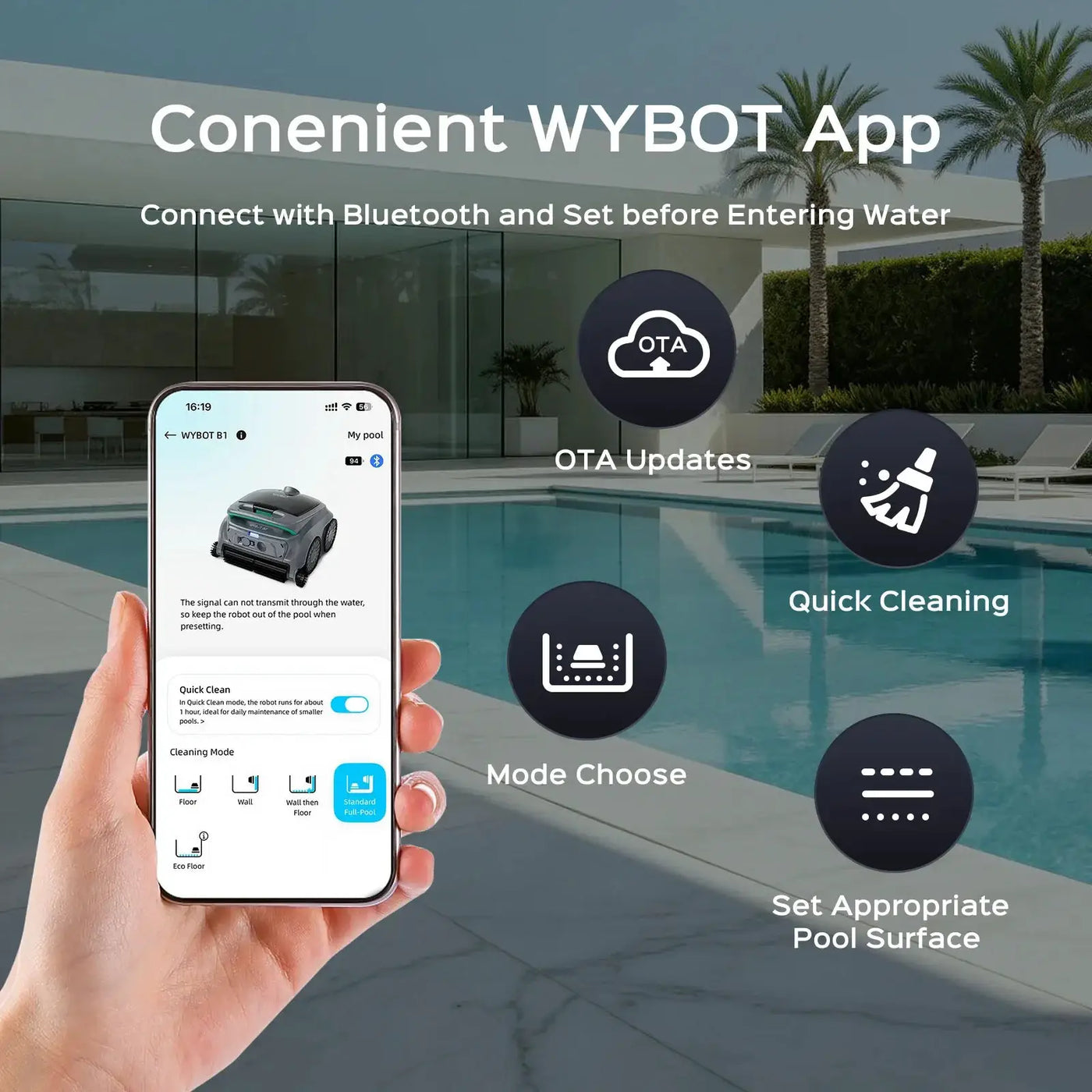 WYBOT Full Pool Solution Bundle-B1 & F1 by WYBOT